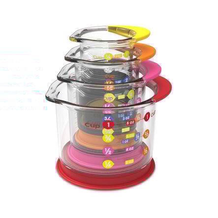 Rainbow Fraction Liquid Measuring Cups  hi\-res