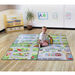 Small World Road Map Carpets 4pk  hi\-res