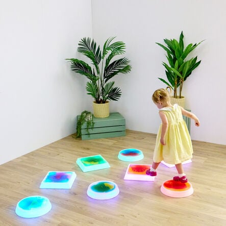 Light\-Up Liquid Sensory Stepping Stones  hi\-res