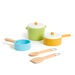 Role Play Wooden Kitchen Cooking Pans \x26 Dinner Set  hi\-res
