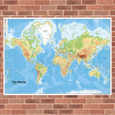 Outdoor World Map Playground Signs  hi\-res