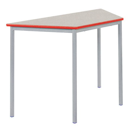 Fully Welded Tables Coloured Edge Trapezium  hi\-res