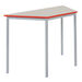 Fully Welded Tables Coloured Edge Trapezium  hi\-res