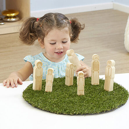 TTS Small World Toddler Wooden Doll Family  hi\-res