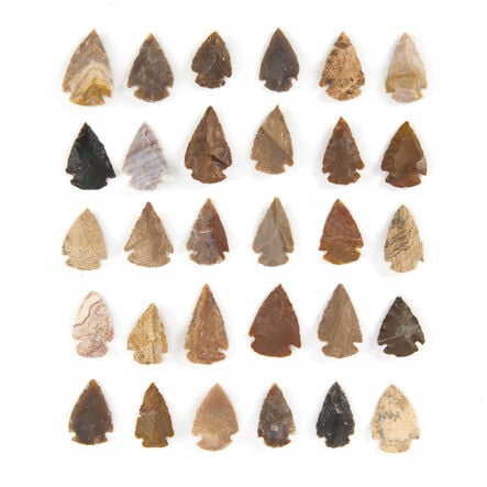 Stone Age Flint Arrowheads 30pk  hi\-res
