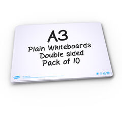 Portable A3 Plain Whiteboards 10pk  Portable A3 Plain Whiteboards 10pk  hi-res