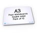 Portable A3 Plain Whiteboards 10pk  hi\-res