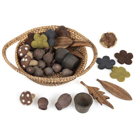 Loose Parts Nature Collection Basket 35pcs  hi\-res
