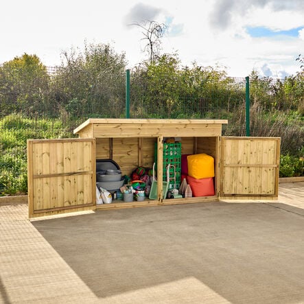 Large Double Door Outdoor Storage Shed  hi\-res