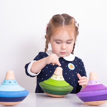 TTS Wooden Twist and Turn Spinning Tops  hi\-res