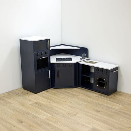 Modern Living Corner Packaway Kitchen Navy  hi\-res