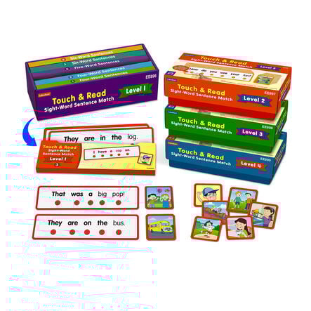 Touch and Read Sight Word Sentence Match  hi\-res