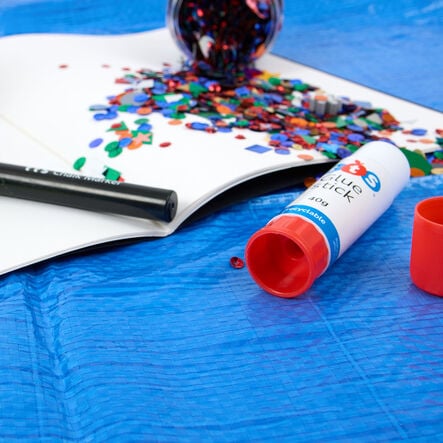 Outdoor Art Sheet 1.2m x 1.8m Blue 3pk  hi\-res