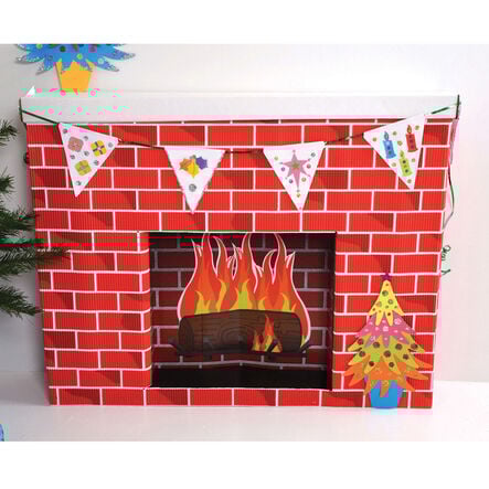 Corobuff® Corrugated Card Fireplace  hi\-res