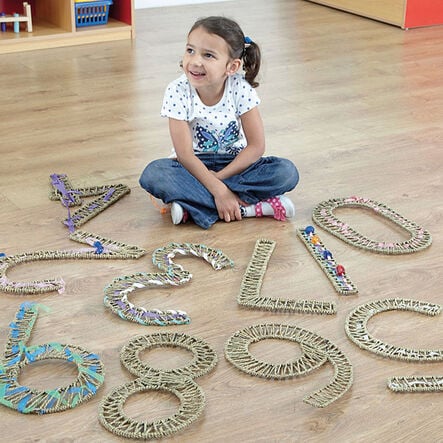 Fine Motor Weaving Numbers 0\-9 Standard  hi\-res