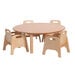 Millhouse Beech Circular Table \x26 Chairs  hi\-res