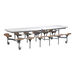 Primo Mobile Folding Dining Table With Seats  hi\-res