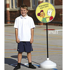 TTS Friendship Starts Here Playground Sign  TTS Friendship Starts Here Playground Sign  hi-res