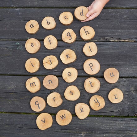 TTS Mini Wooden Alphabet Discs  hi\-res