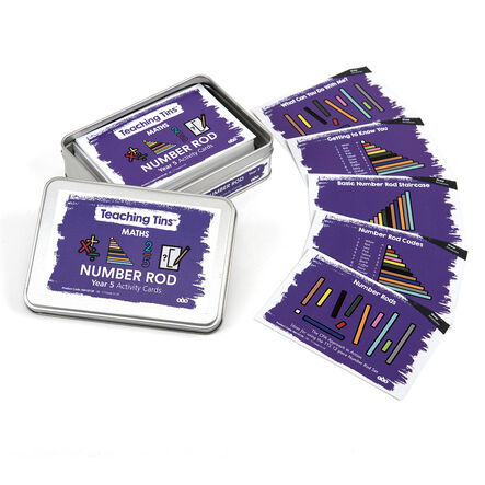 TTS Number Rods Activity Cards 100pk Year 5  hi\-res