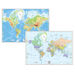 World Map Reversible Political and Physical A0  hi\-res
