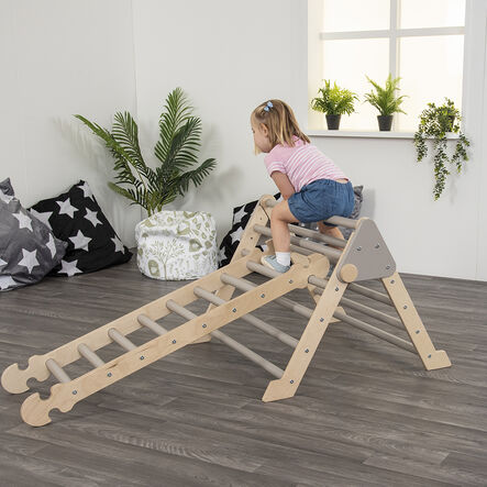 Pikler Inspired Nursery Play Ladder Natural  hi\-res