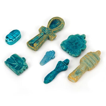 Egyptian Tomb Amulets 7pk  hi\-res