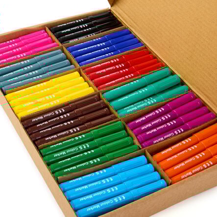 TTS Colour Marker Pens Assorted 144pk  hi\-res