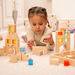 Wooden Building Blocks and Acrylic Gems in Tray  hi\-res