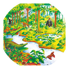 Small World Jungle Tuff Tray Mat  Small World Jungle Tuff Tray Mat  hi-res