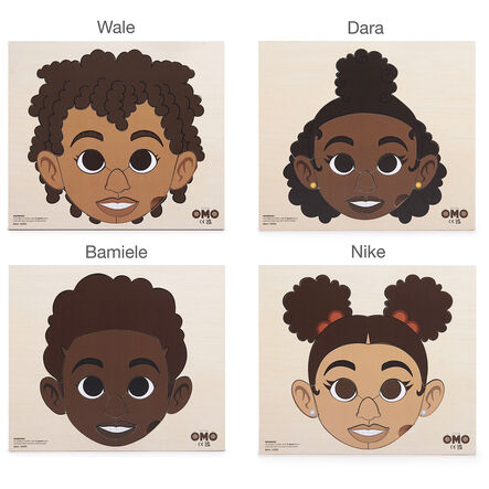 Little OMO Face Puzzle Bundle 4pk  hi\-res