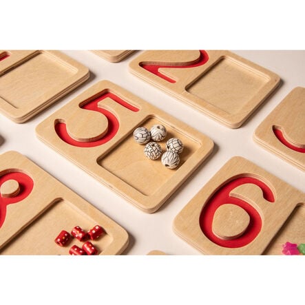 Wooden Number Trays  hi\-res