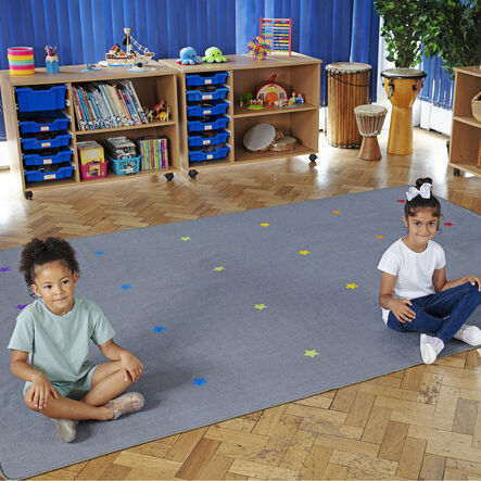 Essentials Rainbow Stars Carpet 3m x 2m  hi\-res