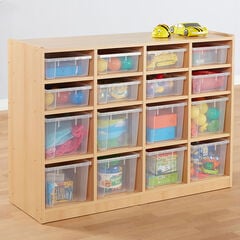 Open Storage Unit with 16 Compartments  hi-res