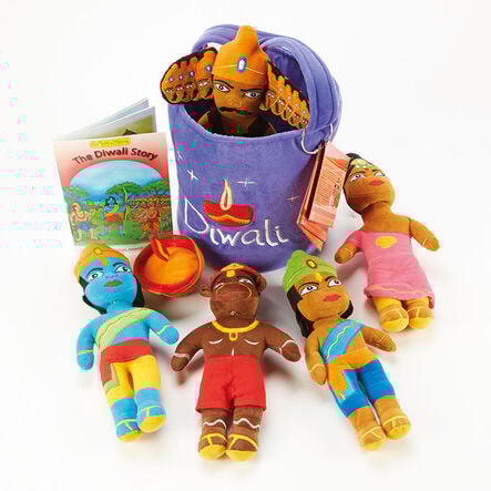 Washable Diwali Festival Story Basket 8pcs  hi\-res