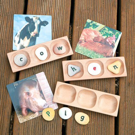 Three Pebble Word Building Tray 6pk  hi\-res