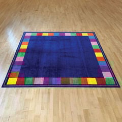 Rainbow Edge Classroom Carpet  hi-res