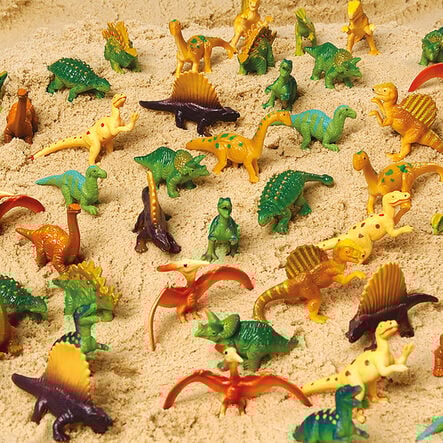 Plastic Mini Assorted Dinosaurs 48pk  hi\-res