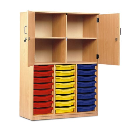 Shallow Trays and Cupboard Combination Unit  hi\-res