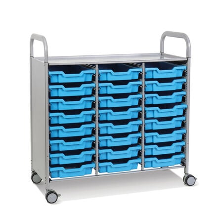 Callero Tray Trolley 24 Shallow Trays  hi\-res