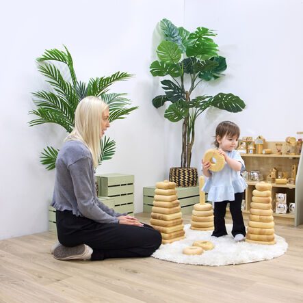 TTS Giant Wooden Stacking Tower Pyramids  hi\-res