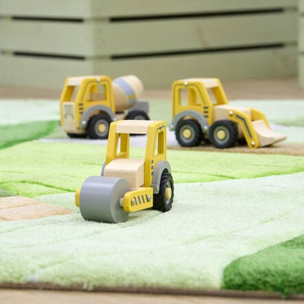 Small World Wooden Construction Site Vehicles 5pk  hi\-res