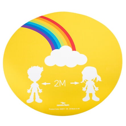 Social Distancing Round Floor Stickers  hi\-res