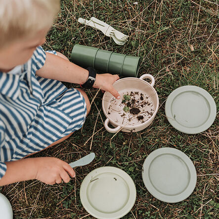 Green Bean Recycled Role Play Dinner Set  hi\-res
