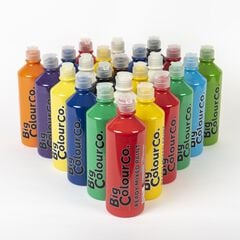 Big Colour Ready Mixed Paint Assorted 600ml 24pk  hi-res