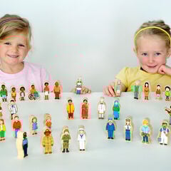 Small World Wooden Village People 42pk  Small World Wooden Village People 42pk  hi-res