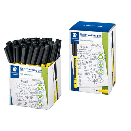 STAEDTLER Noris 307 Handwriting Pens Blue 100pk  hi\-res