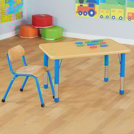 Copenhagen height adjustable rectangular four\-seater table  hi\-res
