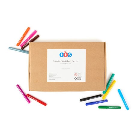 TTS Colour Marker Pens Assorted 144pk  hi\-res