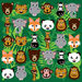 3m x 3m Wild Animals Square Placement Rug  hi\-res